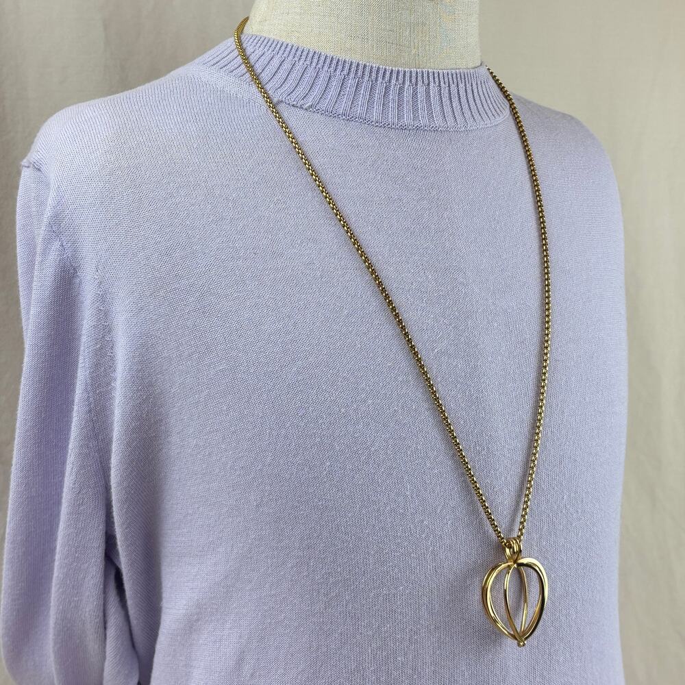 Kalifano Stainless Steel Interchangeable Heart Locket Adjustable Bolo Chain